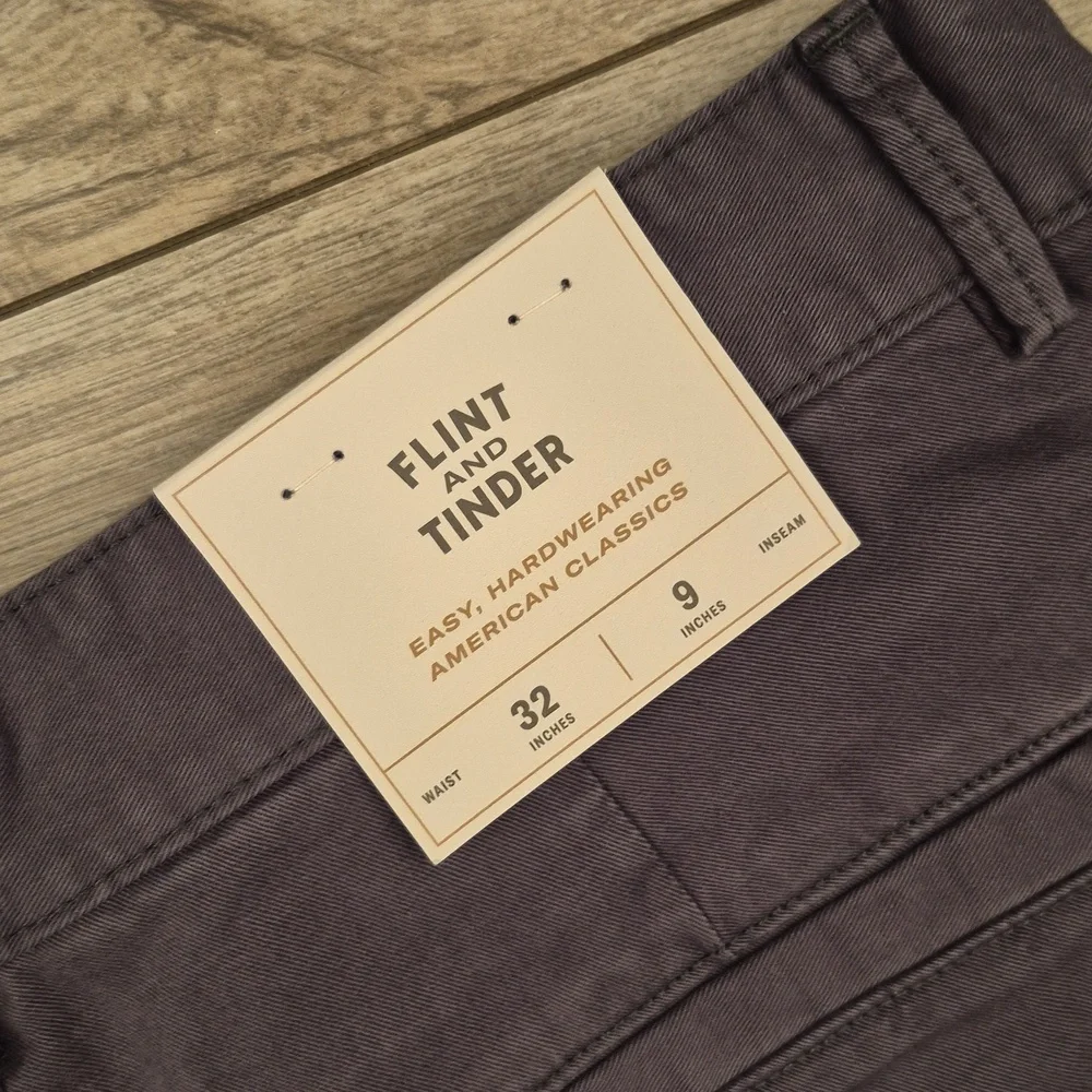 FLINT AND TINDER Solid Dark Grey Sz 32 x 9